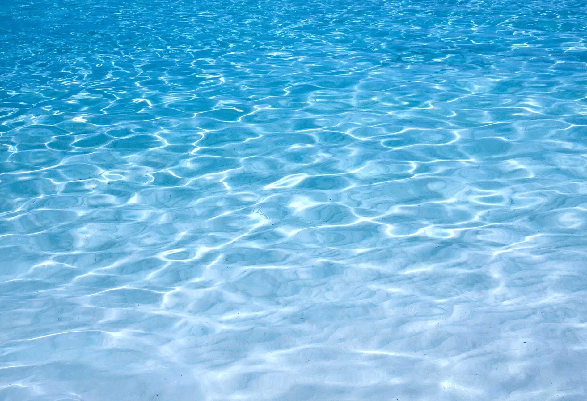 Clean swimming pool with fresh blue water
