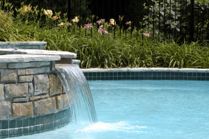 Swimming Pool Waterfall Repair