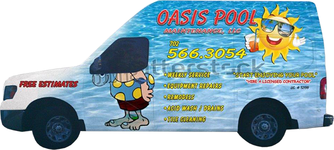 Oasis Pool Maintenance Van